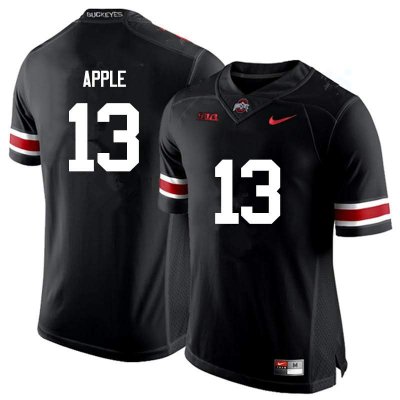 NCAA Ohio State Buckeyes Men's #13 Eli Apple Black Nike Football College Jersey UVC6645OY